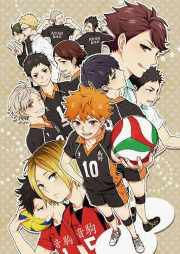 WDZFF Puzzle 1000 Stück - Kunstbild - Japanese Animes Classic Haikyuu!! Posters - Schwieriges Heraus Forderungs Spielzeug Für Die Ganze Familie - Spielzeug Für Erwachsene Gifts - Jx215Zp von WDZFF