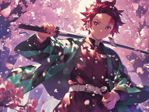 WDZFF Puzzle 1000 Stück - Kunstbild - Japanese Animes Demons Tanjirou Posters - Wand Kunst Dekoration - Herausforderungs Spiel Für Erwachsene - Lernspielzeug Für Kinder Gifts - Jx518Zp von WDZFF