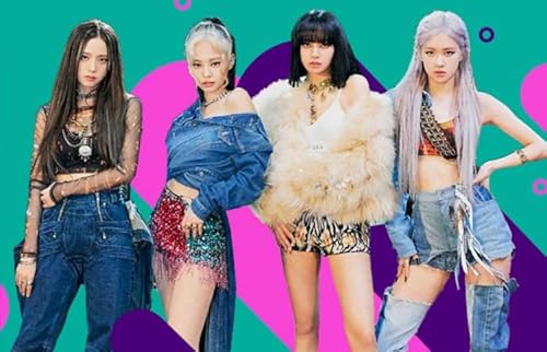 WDZFF Puzzle 1000 Stück - Kunstbild - Korean Singers Blackpinks Posters - Lustige Gedächtnis- Und Wahrnehmungs Spiele - Tress Relief Toys for Family - Irregular Art Puzzles Gifts - Jx490Zp von WDZFF