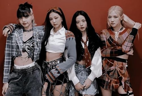 WDZFF Puzzle 1000 Stück - Kunstbild - Korean Singers Blackpinks Posters - Lustige Gedächtnis- Und Wahrnehmungs Spiele - Tress Relief Toys for Family - Irregular Art Puzzles Gifts - Jx496Zp von WDZFF