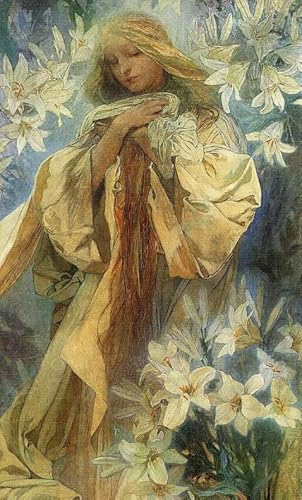 WDZFF Puzzle 1000 Stück -Retro Alphonse.Mucha Kunst Plakat - Buntes Unregelmäßiges Puzzle - Familie Stress Relief Spiele - Wand Kunst Dekoration Xa673Wp von WDZFF