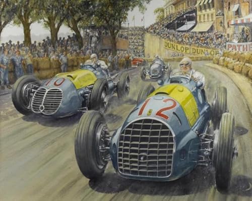 WDZFF Puzzle 1000 Stück - Retro Classic F1 Racingsposters - Pädagogisches Spielzeug Zum Stressabbau Für Die Ganze Families - Wand Kunst Dekoration - Lernspielzeug Für Kinder - Gifts - Jx162Zp von WDZFF