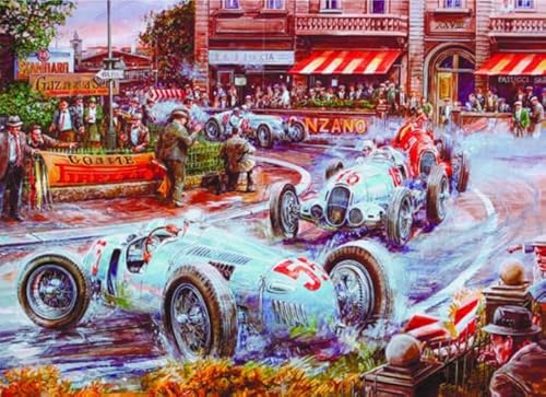 WDZFF Puzzle 1000 Stück - Retro Classic F1 Racingsposters - Pädagogisches Spielzeug Zum Stressabbau Für Die Ganze Families - Wand Kunst Dekoration - Lernspielzeug Für Kinder - Gifts - Jx167Zp von WDZFF