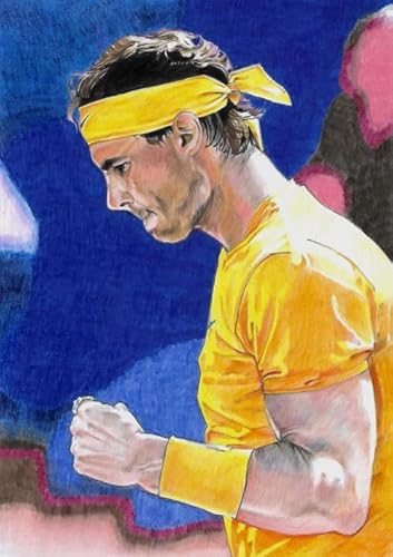 WDZFF Puzzle 1000 Stück - Tennis Player Oil Painting Posters - for Lernspielzeug Für Erwachsene Und Familien - Puzzle Spielzeug Zum Stressabbau Für Erwachsene Und Familien - Gifts - Jx109Zp von WDZFF