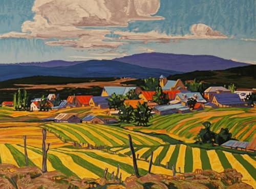 WDZFF Puzzle 1000 Teile ，Farm Landscape Plakat Bild ，Erwachsene Spaß Herausforderung Spielzeug, Lernspielzeug Für Kinder ，Wand Kunst Dekoration Xa262Wp von WDZFF