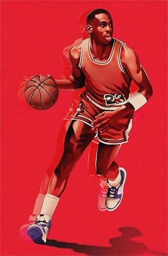 WDZFF Puzzle 1000 Teile - Basketball Player 23 Abstrakte Kunst Plakat - Irreguläres Puzzle - Spielzeug Für Erwachsene - Familien Spiele Zum Stressabbau Xa727Wp von WDZFF
