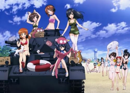 WDZFF Puzzle 1000 Teile - Buntes Puzzle - Japanese Animes Girlss Und Panzers Plakats - Kinder Spielzeug Lernspiele Kq145Zp von WDZFF