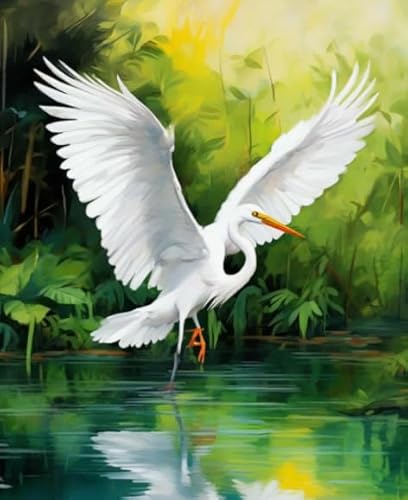 WDZFF Puzzle 1000 Teile - Cranes Animal Bilder - Puzzles Für Ältere Erwachsene - Erwachsene Spaß Herausfürderung Spielzeug - Wand Kunst Dekoration - Familie Spaß Herausfürderung Spielzeug Kq54Zp von WDZFF