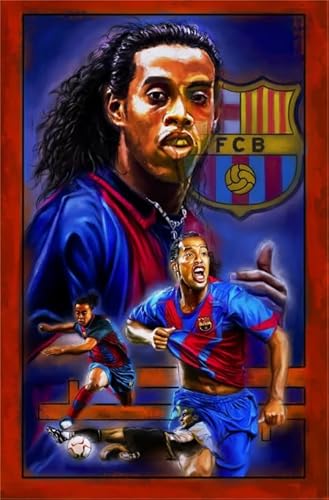 WDZFF Puzzle 1000 Teile - Football Player 10 Plakat Bild - Schwieriges Unregelmäßiges Puzzle - Familien Spiele Zum Stressabbau Xa15Wp von WDZFF