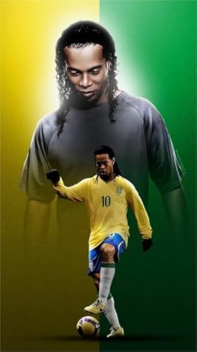WDZFF Puzzle 1000 Teile - Football Player 10 Plakat Bild - Schwieriges Unregelmäßiges Puzzle - Familien Spiele Zum Stressabbau Xa17Wp von WDZFF