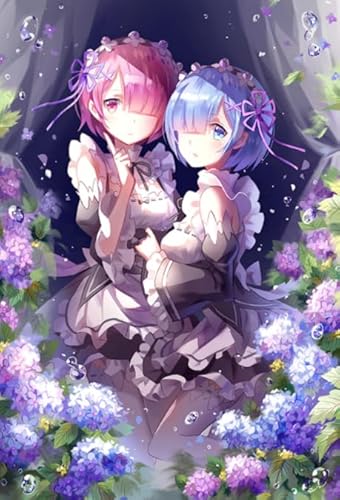 WDZFF Puzzle 1000 Teile - Für Lernspiele Für Kinder - Japanese Animes Otherworldly Life from Scratch Natsuki Art Plakat - Buntes Irregular Puzzle Kq235Zp von WDZFF