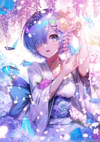 WDZFF Puzzle 1000 Teile - Für Lernspiele Für Kinder - Japanese Animes Otherworldly Life from Scratch Natsuki Art Plakat - Buntes Irregular Puzzle Kq239Zp von WDZFF