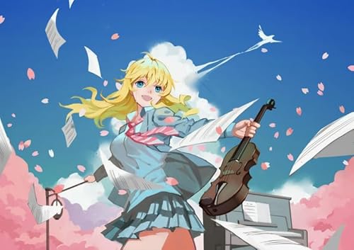 WDZFF Puzzle 1000 Teile - Japanese Animes Your Lie In Aprils Challenges Plakat - Wand Kunst Dekoration - Personalisiertes Puzzle-Spielzeug Für Kinder Und Erwachsene Xa539Wp von WDZFF