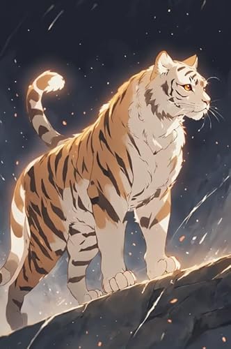 WDZFF Puzzle 1000 Teile - Tigerss Kunst Paintings - Familie Spaß Herausforderung Spielzeug - Lernspielzeug Für Kinder - Erwachsene Stressabbau Spiel Kunst Bild Xa384Wp von WDZFF