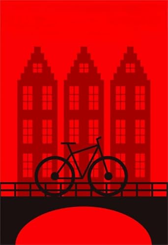 WDZFF Puzzles 1000 Stück,Amsterdams Vintage Travel Illustrations，Family Toys Decompression Game Posters,Memory Cognition Puzzle Games Xq341Yk von WDZFF