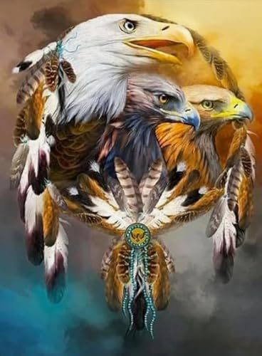 WDZFF Puzzles 1000 Stück - Difficult Puzzle - Animal Eagless Art Oil Painting - Erwachsene Familienspiele Lernspielzeug Gifts - Kx64Zs von WDZFF