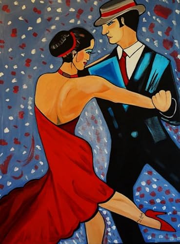 WDZFF Puzzles 1000 Teile - Dances Retro Tangos Kunst Plakate - Buntes Puzzle - Elderly Gedächtnis Kognitions Spiele - Familien Spiele Zum Stressabbau Xa533Wp von WDZFF