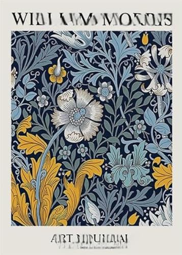 WDZFF Puzzles 1000 Teile - Heim-Dekoration - Williamss Morriss Art Flowers Plakat - Personalisiertes Puzzle-Spielzeug Für Kinder Und Erwachsene - Familie Spaß Herausfürderung Spielzeug Kq121Zp von WDZFF