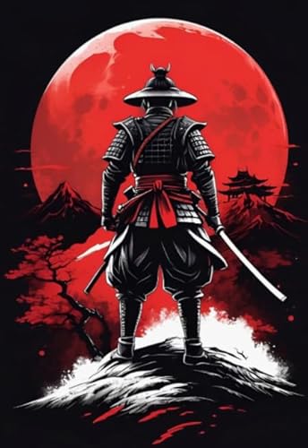 WDZFF Puzzles 1000 Teile - Japanese Warriorss Art Painting Plakats - Für Erwachsene Familie Stress Relief Spielzeug - Personalisiertes Puzzle-Spielzeug Für Kinder Und Erwachsene Kq331Zp von WDZFF