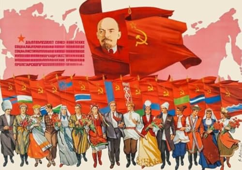 WDZFF Puzzles 1000 Teile - Stalin Buntes Puzzle Art Plakat - Wand Kunst Dekoration - Erwachsene Familie Stress Relief Puzzle Spielzeug - Familie Spaß Herausfürderung Spielzeug Kq174Zp von WDZFF