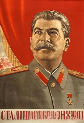 WDZFF Puzzles 1000 Teile - Stalin Buntes Puzzle Art Plakat - Wand Kunst Dekoration - Erwachsene Familie Stress Relief Puzzle Spielzeug - Familie Spaß Herausfürderung Spielzeug Kq176Zp von WDZFF