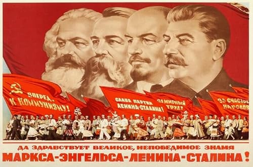 WDZFF Puzzles 1000 Teile - Stalin Buntes Puzzle Art Plakat - Wand Kunst Dekoration - Erwachsene Familie Stress Relief Puzzle Spielzeug - Familie Spaß Herausfürderung Spielzeug Kq178Zp von WDZFF