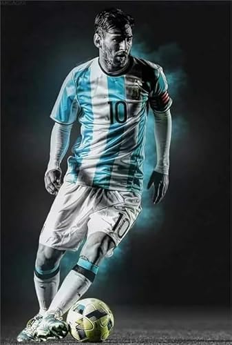 WDZFF Soccer Player 10 Art Plakat ，1000 Teile Puzzles ，Für Erwachsene Familie Stress Relief Puzzle Spielzeug ，Ältere Menschen Gedächtnis Kognitions Spiele ，Heim-Dekoration Kq34Zp von WDZFF