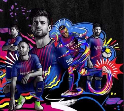 WDZFF Soccer Player 10 Art Plakat ，1000 Teile Puzzles ，Für Erwachsene Familie Stress Relief Puzzle Spielzeug ，Ältere Menschen Gedächtnis Kognitions Spiele ，Heim-Dekoration Kq35Zp von WDZFF