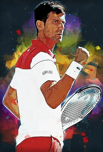 WDZFF Tennis Plakat Bilds ，Puzzle 1000 Teile,Erwachsene Familie Stress Relief Puzzle Spielzeugs ，Wand Kunst Dekoration ，Erwachsene Spaß Herausforderung Spielzeug Xa233Wp von WDZFF
