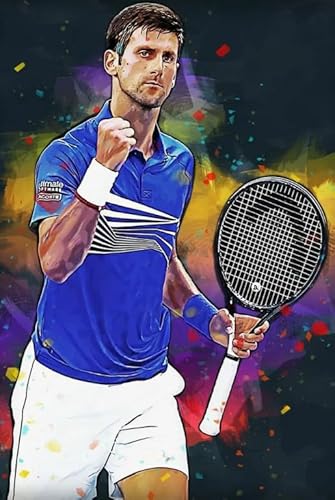 WDZFF Tennis Plakat Bilds ，Puzzle 1000 Teile,Erwachsene Familie Stress Relief Puzzle Spielzeugs ，Wand Kunst Dekoration ，Erwachsene Spaß Herausforderung Spielzeug Xa237Wp von WDZFF