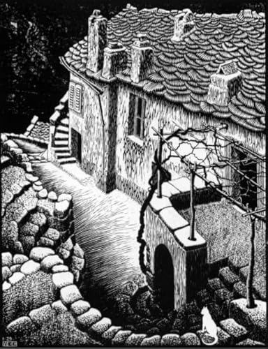 Wand Kunst-Dekoration - Difficult Puzzle - Spiel Für Erwachsene - 1000 Puzzle Teile - M C Eschers Art Geometrys - Zp333Aw von WDZFF