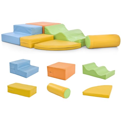6-teiliges Softbaustein-Set für Kleinkinder zum Klettern, Krabbeln und Spielen – Rutschfeste Schaumstoff-Bausteine mit weicher PU-Oberfläche – Montessori Bewegungs-Spielzeug für Vorschule & Babyzimmer 6-teiliges Softbaustein-Set für Kleinkinder zum Klettern, Krabbeln und Spielen – Rutschfeste Schaumstoff-Bausteine mit weicher PU-Oberfläche – Montessori Bewegungs-Spielzeug für Vorschule & Babyzimmer von WEALTHOUSE