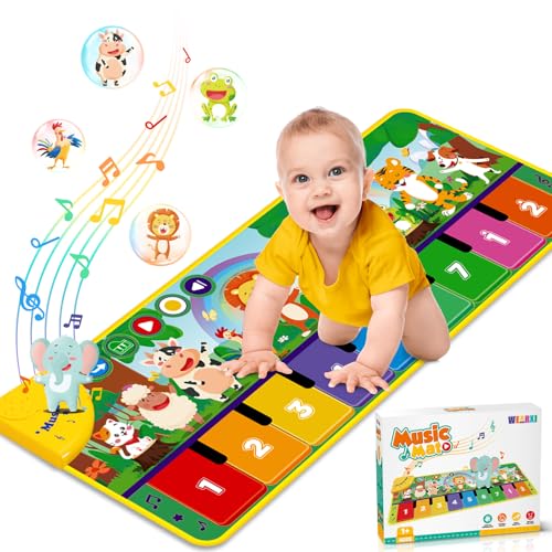 WEARXI Baby Spielzeug ab 1 Jahr Musikmatte, Kinderspielzeug ab 1 Jahr, Geschenk 1 Jahr Junge Mädchen, Weihnachts Geschenke für Mädchen, Geschenke zur Einschulung Schultüte Klaviermatte Tanzmatten WEARXI Baby Spielzeug ab 1 Jahr Musikmatte, Kinderspielzeug ab 1 Jahr, Geschenk 1 Jahr Junge Mädchen, Weihnachts Geschenke für Mädchen, Geschenke zur Einschulung Schultüte Klaviermatte Tanzmatten von WEARXI