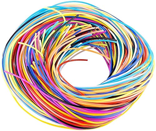 WEB2O Scoubidou Bastelset mit 100 Knüpfbändern in 10 Farben von WEB2O