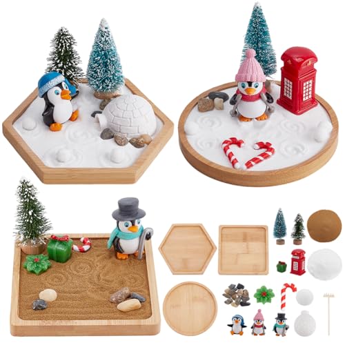 WEBEEDY 3 Sets Weihnachten Zen Garten für Schreibtisch Mini Zen Garten Kit Zubehör Weihnachten Schreibtisch Sandkasten Miniatur Ornamente Kit Entspannung und Meditation Sand Tablett Therapie Kit WEBEEDY 3 Sets Weihnachten Zen Garten für Schreibtisch Mini Zen Garten Kit Zubehör Weihnachten Schreibtisch Sandkasten Miniatur Ornamente Kit Entspannung und Meditation Sand Tablett Therapie Kit von WEBEEDY
