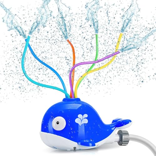 WEDNOK Wal Wassersprinkler für Kinder Garten Wasserspielzeug Outdoor Rasen Wasser Spielzeug Sommer Rasensprenger Wasserspiele Draußen Gartenspielzeug für ab 3 Jahre Jungen und Mädchen WEDNOK Wal Wassersprinkler für Kinder Garten Wasserspielzeug Outdoor Rasen Wasser Spielzeug Sommer Rasensprenger Wasserspiele Draußen Gartenspielzeug für ab 3 Jahre Jungen und Mädchen von WEDNOK