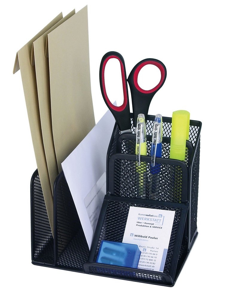 WEDO Tischorganizer Butler Office mit 4 Fächern und Schrägablage schwarz WEDO Tischorganizer Butler Office mit 4 Fächern und Schrägablage schwarz von WEDO