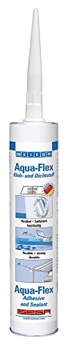 WEICON Aqua-Flex 310 ml | Klebstoff elastischen starken Klebstoff | zum Abdichten | weiß von WEICON