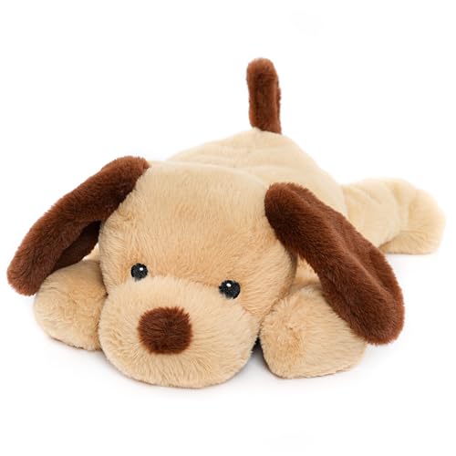 WEIGEDU Gewichteter Welpen-Plüschtier für Kinder und Erwachsene mit gestickten Augen und abnehmbarem Gewichtspack – 54 cm, 1 kg von WEIGEDU