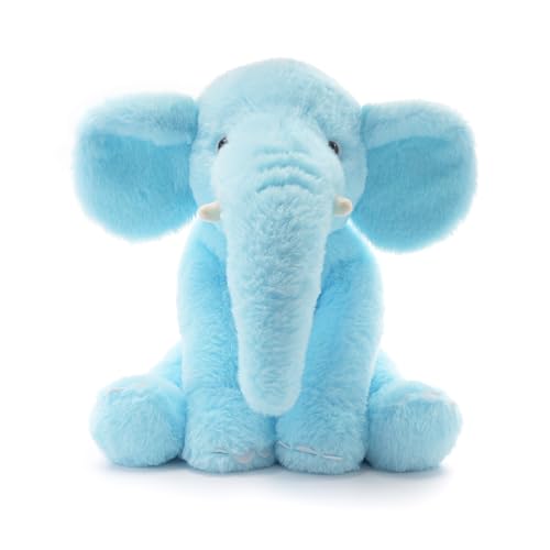 WEIGEDU Kuscheltier Elefant Blau 33 cm – Plüsch Elefant Weich zum Kuscheln und Liebhaben, Stofftier Geschenk für Baby, Kleinkinder & Kinderzimmer-Deko, Flauschiges Schmusetier für Jungen & Mädchen WEIGEDU Kuscheltier Elefant Blau 33 cm – Plüsch Elefant Weich zum Kuscheln und Liebhaben, Stofftier Geschenk für Baby, Kleinkinder & Kinderzimmer-Deko, Flauschiges Schmusetier für Jungen & Mädchen von WEIGEDU