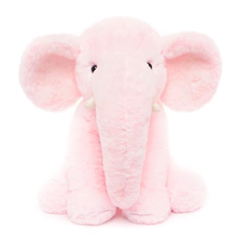 WEIGEDU Weiche Elefanten-Plüschtiere für Mädchen, Jungen, Kinder, Babyparty, Geburtstag, Schlafenszeit, 33 cm, Rosa WEIGEDU Weiche Elefanten-Plüschtiere für Mädchen, Jungen, Kinder, Babyparty, Geburtstag, Schlafenszeit, 33 cm, Rosa von WEIGEDU