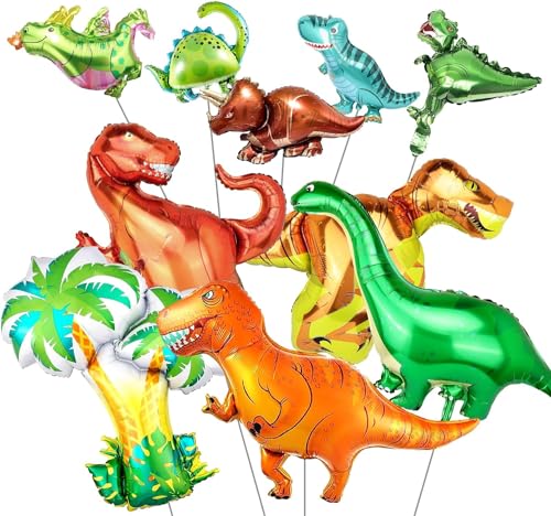 Dinosaurier Luftballons Geburtstag, 10 Stück Dinosaurier Ballon, Geburtstagsluftballons, Dinosaur Balloon, Dschungel Luftballons Dinosaurier, Folienballon Geburtstag Party Deko Dinosaurier Luftballons Geburtstag, 10 Stück Dinosaurier Ballon, Geburtstagsluftballons, Dinosaur Balloon, Dschungel Luftballons Dinosaurier, Folienballon Geburtstag Party Deko von WEINIBAO