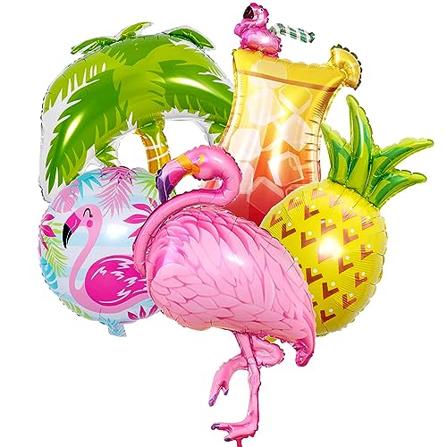 WEIPUER 5 Stück Hawaii Luftballons Flamingo Riesen Flamingo Palmenbaum Ananas Sommerparty Deko Folienballon Hawaiian Helium Foil Ballons Aloha Luau Party Deko WEIPUER 5 Stück Hawaii Luftballons Flamingo Riesen Flamingo Palmenbaum Ananas Sommerparty Deko Folienballon Hawaiian Helium Foil Ballons Aloha Luau Party Deko von WEIPUER