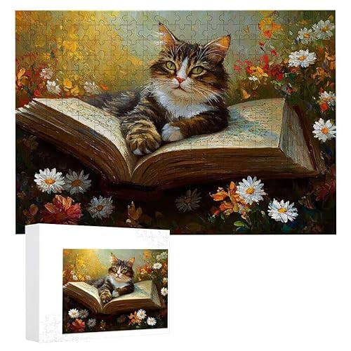 Buch Katze - Puzzles für Erwachsene, Puzzle Erwachsene 1500 Teile, Banksy Little Girl Street Artwork Puzzle 87 x 57 cm, Bunte DIY-Puzzles für Heimdekoration, Familienpuzzle Geschenkideen D-640 Buch Katze - Puzzles für Erwachsene, Puzzle Erwachsene 1500 Teile, Banksy Little Girl Street Artwork Puzzle 87 x 57 cm, Bunte DIY-Puzzles für Heimdekoration, Familienpuzzle Geschenkideen D-640 von WEISHIWE