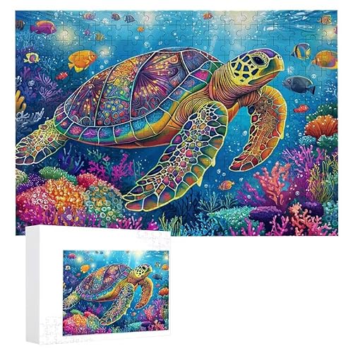 Bunte Meeresschildkröten - Puzzles für Erwachsene, Puzzle Erwachsene 300 Teile, Banksy Little Girl Street Artwork Puzzle 40 x 28 cm, DIY-Puzzles für Heimdekoration, Familienpuzzle Geschenkideen D-52 Bunte Meeresschildkröten - Puzzles für Erwachsene, Puzzle Erwachsene 300 Teile, Banksy Little Girl Street Artwork Puzzle 40 x 28 cm, DIY-Puzzles für Heimdekoration, Familienpuzzle Geschenkideen D-52 von WEISHIWE