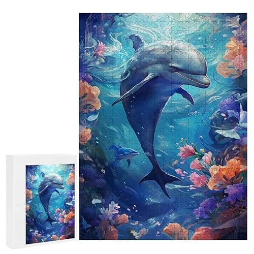 Delphin - Puzzles für Erwachsene, Puzzle Erwachsene 2000 Teile, Banksy Little Girl Street Artwork Puzzle 100 x 70 cm, Bunte DIY-Puzzles für Heimdekoration, Familienpuzzle Geschenkideen D-237 von WEISHIWE