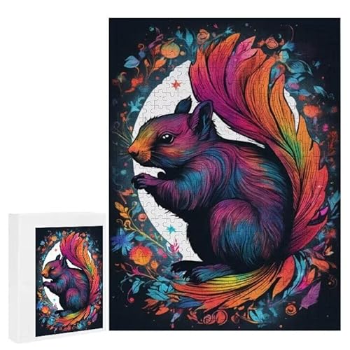 Eichhörnchen - Puzzles für Erwachsene, Puzzle Erwachsene 200 Teile, Banksy Little Girl Street Artwork Puzzle 35 x 25 cm, Bunte DIY-Puzzles für Heimdekoration, Familienpuzzle Geschenkideen D-139 Eichhörnchen - Puzzles für Erwachsene, Puzzle Erwachsene 200 Teile, Banksy Little Girl Street Artwork Puzzle 35 x 25 cm, Bunte DIY-Puzzles für Heimdekoration, Familienpuzzle Geschenkideen D-139 von WEISHIWE