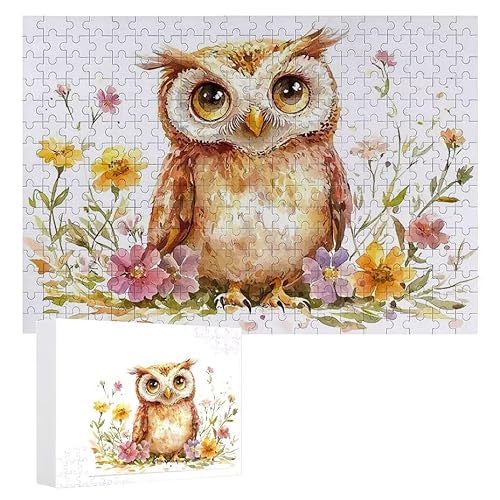 Eule - Puzzles für Erwachsene, Puzzle Erwachsene 2000 Teile, Banksy Little Girl Street Artwork Puzzle 100 x 70 cm, Bunte DIY-Puzzles für Heimdekoration, Familienpuzzle Geschenkideen D-471 von WEISHIWE