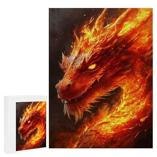 Flammendrache - Puzzles für Erwachsene, Puzzle Erwachsene 2000 Teile, Banksy Little Girl Street Artwork Puzzle 100 x 70 cm, Bunte DIY-Puzzles für Heimdekoration, Familienpuzzle Geschenkideen D-357 von WEISHIWE