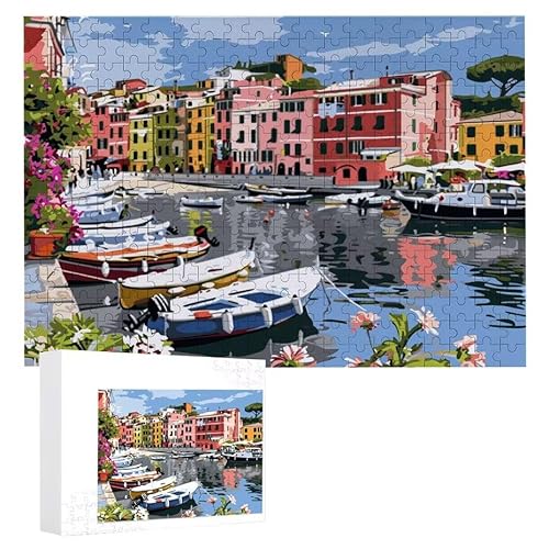 Hafenlandschaft - Puzzles für Erwachsene, Puzzle Erwachsene 2000 Teile, Banksy Little Girl Street Artwork Puzzle 100 x 70 cm, Bunte DIY-Puzzles für Heimdekoration, Familienpuzzle Geschenkideen D-221 von WEISHIWE